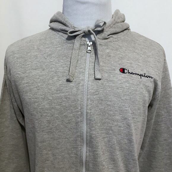 Champion NWT Heather Grey Full Zip Performance Hoodie Men M - Picture 2 of 9